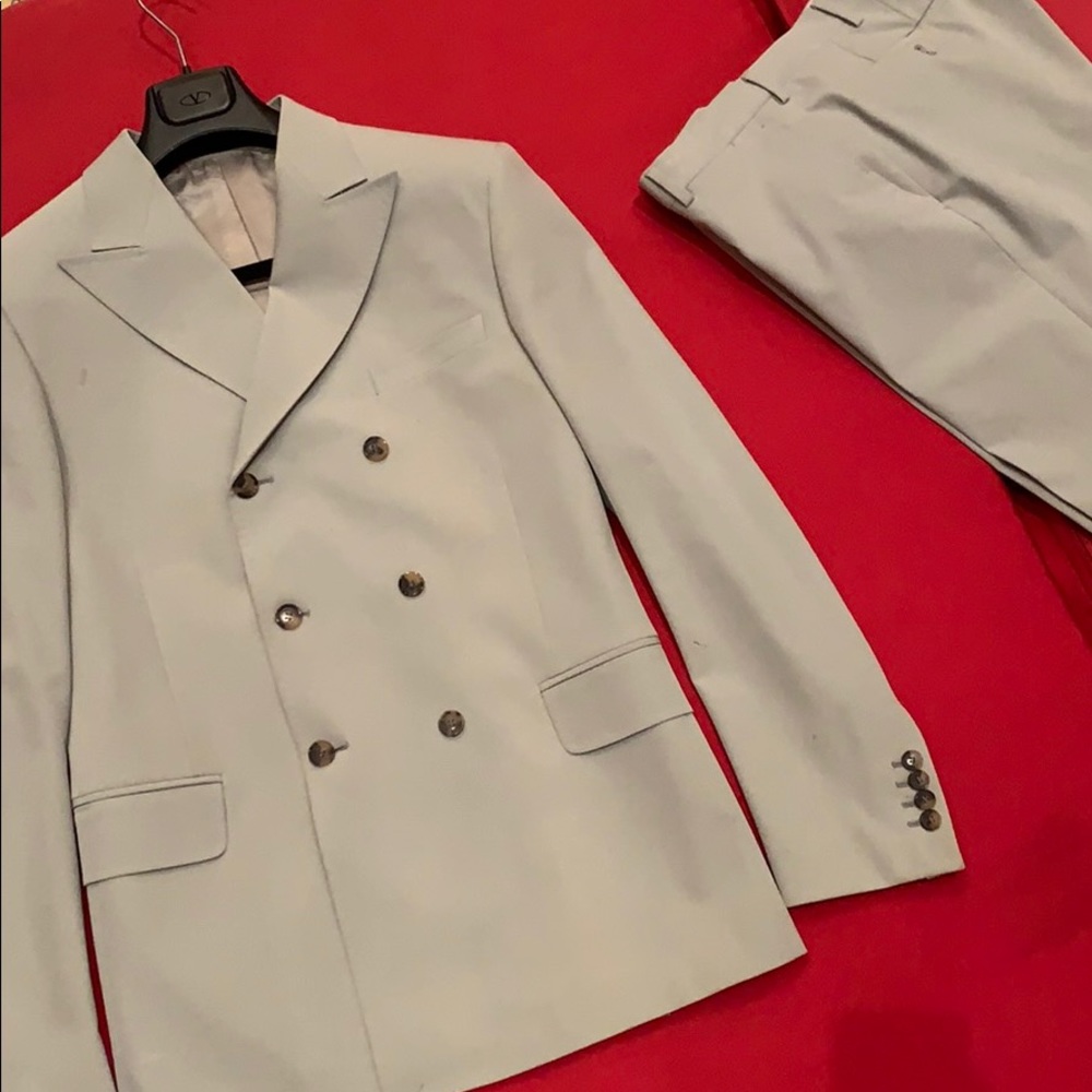 VALENTINO Double Breasted Suit Jacket & Pants